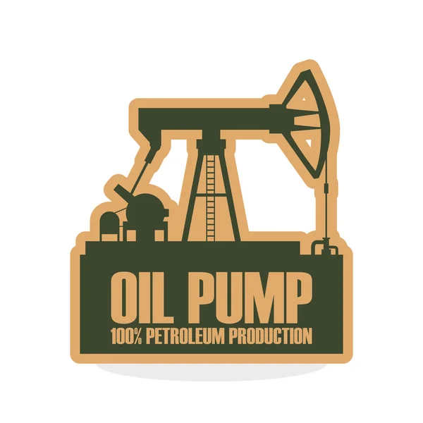 Industry design. oil pump icon.  Factory concept — Stock Vector