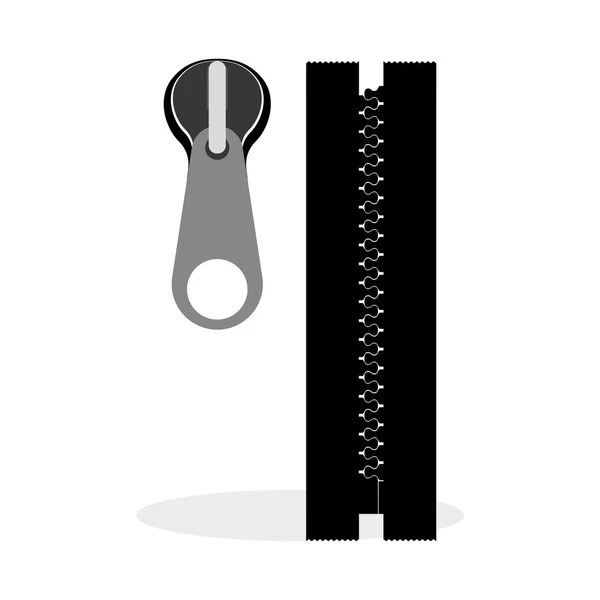 Zip design. Zipper icon. Clothing concept — Stock Vector