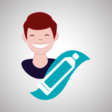 Diş Bakımı tasarım. Sağlık kavramı. tıbbi bakım simgesi, düzenlenebilir vektör