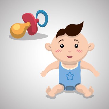 Bebek duş tasarım. davetiye tasarım. izole illüstrasyon