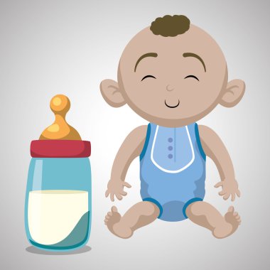 Bebek duş tasarım. davetiye tasarım. izole illüstrasyon