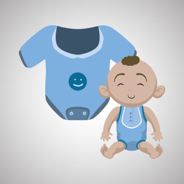 Bebek duş tasarım. davetiye tasarım. izole illüstrasyon