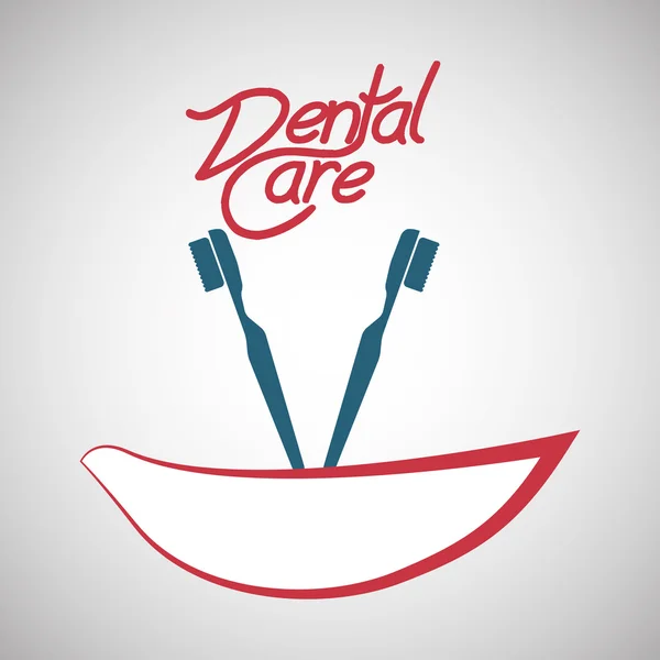 Diseño de cuidado dental. concepto de salud. icono de atención médica — Archivo Imágenes Vectoriales