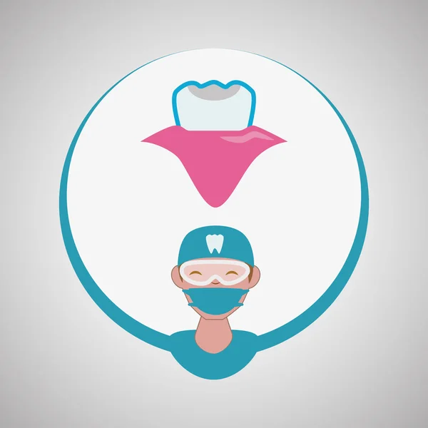 Conception de soins dentaires. concept de santé. icône de soins médicaux, vecteur modifiable — Image vectorielle