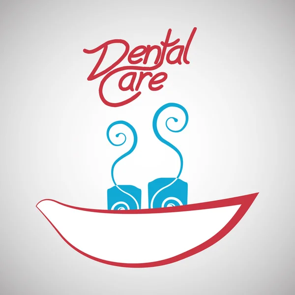 Dental care design. health concept. medical care icon — Stock Vector
