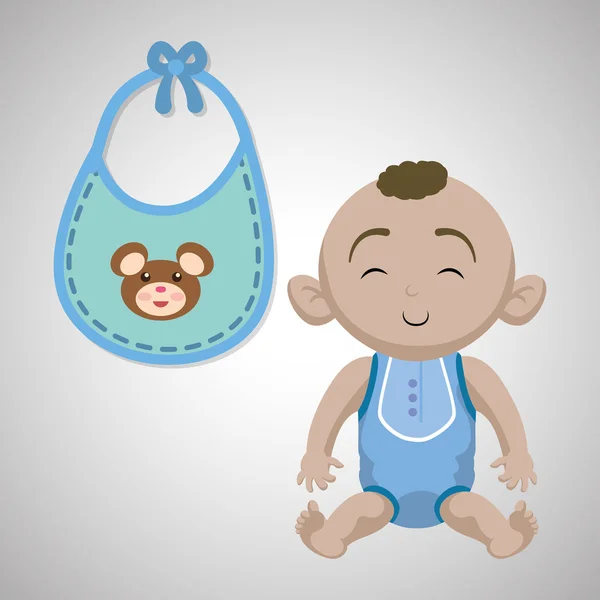 Σχέδιο ντους μωρών. πρόσκληση σχεδιασμό. απομονωμένες εικονογράφηση — Διανυσματικό Αρχείο