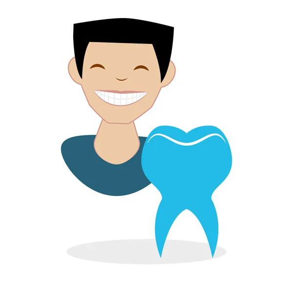 Дизайн стоматологической помощи. концепция здоровья. значок медицинской помощи — стоковый вектор
