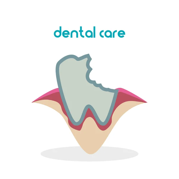 Diseño de cuidado dental. concepto de salud. icono de atención médica — Vector de stock