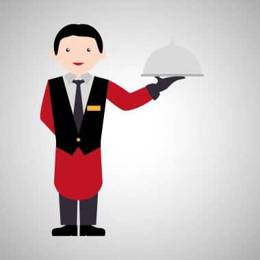 Otel tasarımı. seyahat etmek simge. İllüstrasyon izole ve düz