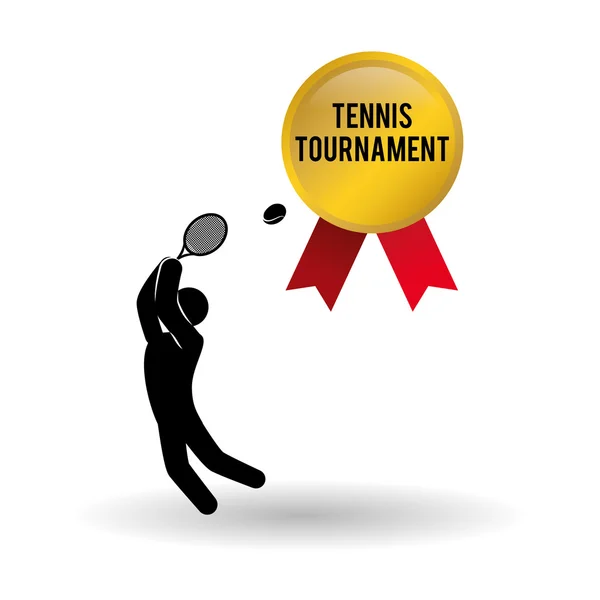 Tennis design. Sport icon. Isolated illustration, editable vector — Stock Vector