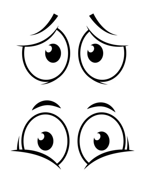 Eye design. Cartoon icon. White background, vector silhouette style — Stock Vector