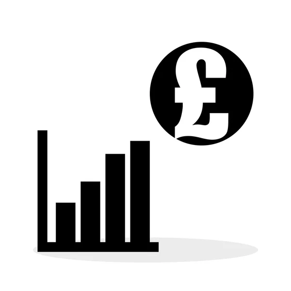 Projeto de item financeiro. ícone do dinheiro. ilustração plana — Vetor de Stock