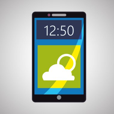 Smartphone tasarım. App kavramı. renkli resimde