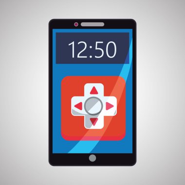 Smartphone tasarım. App kavramı. renkli resimde