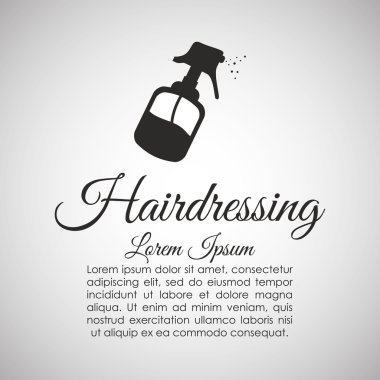 Kuaför Salonu. saç bakım kavramı. izole illüstrasyon