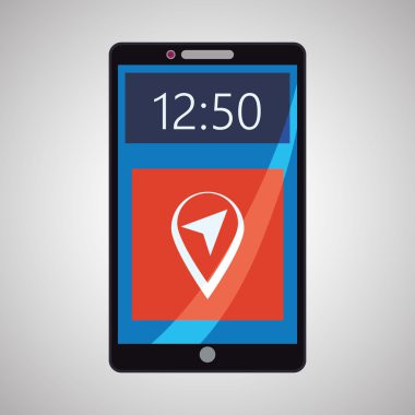 Smartphone tasarım. App kavramı. renkli resimde