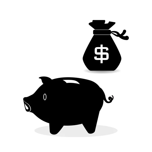 Gestaltung von Finanzprodukten. Geld-Symbol. flache Abbildung — Stockvektor