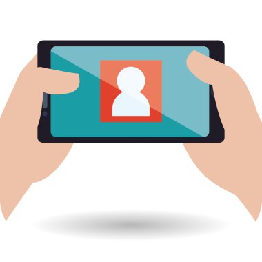 Smartphone tasarım. App simgesi. Beyaz arka plan