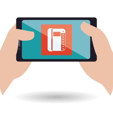 Smartphone tasarım. App simgesi. Beyaz arka plan