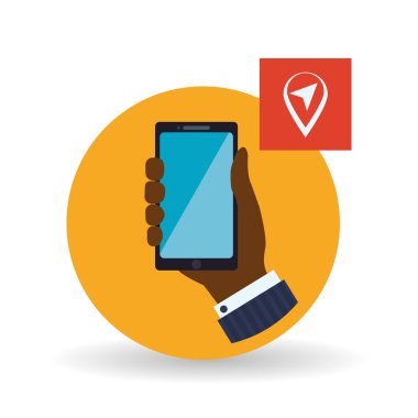 Smartphone tasarım. App simgesi. Beyaz arka plan