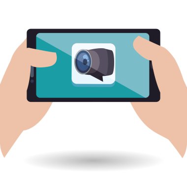 Smartphone tasarım. App simgesi. Beyaz arka plan