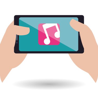 Smartphone tasarım. App simgesi. Beyaz arka plan