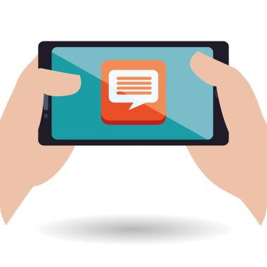 Smartphone tasarım. App simgesi. Beyaz arka plan