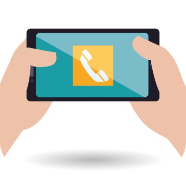 Smartphone tasarım. App simgesi. Beyaz arka plan