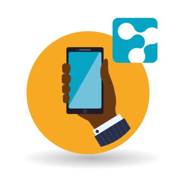 Smartphone tasarım. App simgesi. Beyaz arka plan