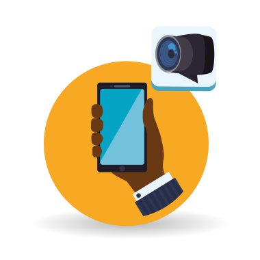 Smartphone tasarım. App simgesi. Beyaz arka plan