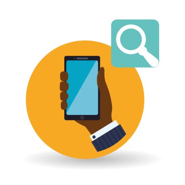 Smartphone tasarım. App simgesi. Beyaz arka plan