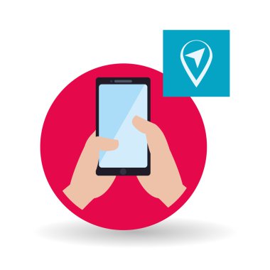 Smartphone tasarım. App simgesi. Beyaz arka plan