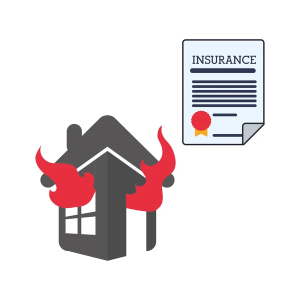 Insurance design. hussymbol. isolerade illustration — Stock vektor