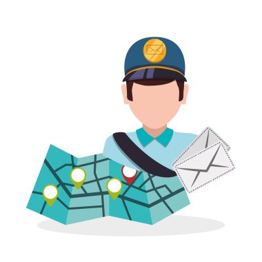 Teslim tasarım. Nakliye simgesi. Beyaz arka plan