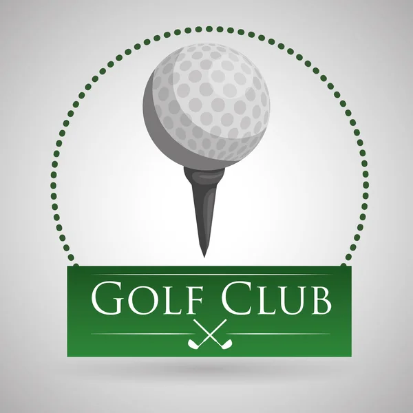 Σχεδιασμός του Golf. Εικονίδιο του αθλητισμού. Απομονωμένες εικονογράφηση, επεξεργάσιμο και vector — Διανυσματικό Αρχείο