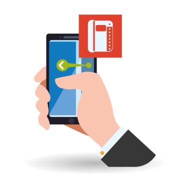 Smartphone tasarım. App simgesi. Beyaz arka plan