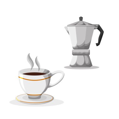 COFFFEE simgesi. içki kavramı. Düz illiustration