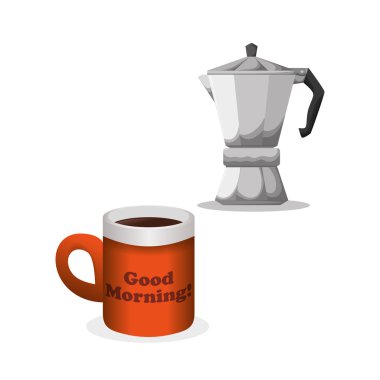 COFFFEE simgesi. içki kavramı. Düz illiustration