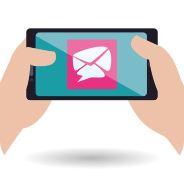 Smartphone tasarım. App simgesi. Beyaz arka plan