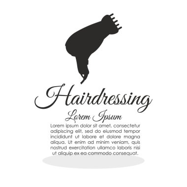 Kuaför Salonu. saç bakım kavramı. izole illüstrasyon