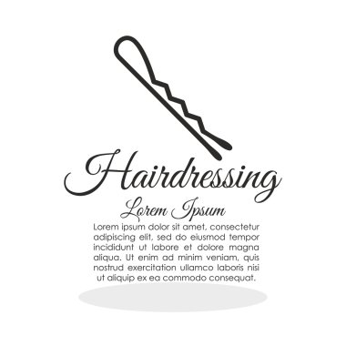 Kuaför Salonu. saç bakım kavramı. izole illüstrasyon