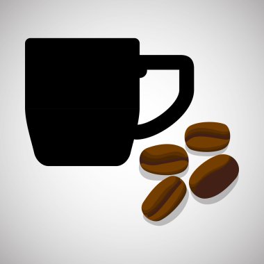 COFFFEE simgesi. içki kavramı. Düz illiustration