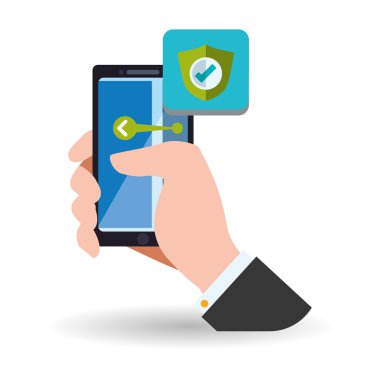 Smartphone tasarım. App simgesi. Beyaz arka plan