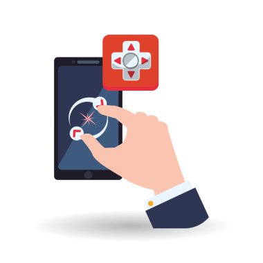 Smartphone tasarım. App simgesi. Beyaz arka plan