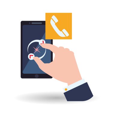 Smartphone tasarım. App simgesi. Beyaz arka plan