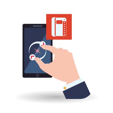 Smartphone tasarım. App simgesi. Beyaz arka plan