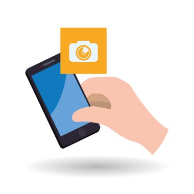 Smartphone tasarım. App simgesi. Beyaz arka plan