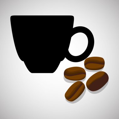 COFFFEE simgesi. içki kavramı. Düz illiustration