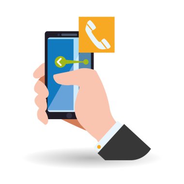 Smartphone tasarım. App simgesi. Beyaz arka plan