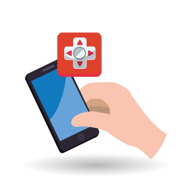 Smartphone tasarım. App simgesi. Beyaz arka plan